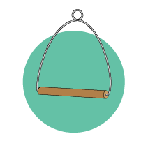 juguete columpio para aves