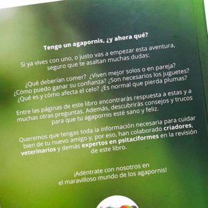 contraportada libro agapornis